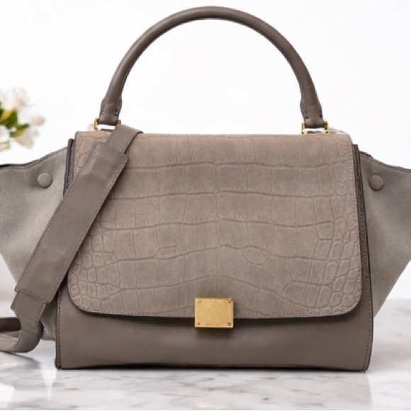 Gray Designer Handbag - Picture 2 of 7